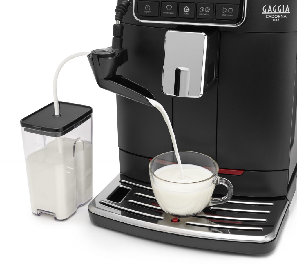 Gaggia milano cadorna milk zijkant met melkreservoir detail